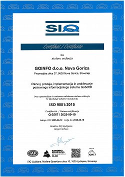 ISO 9001 - 2025 slika